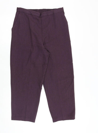 Womens UK Size 14 Emma Collection Regular Fit  Purple Trousers