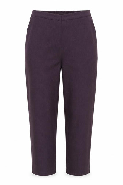Womens UK Size 14 Emma Collection Regular Fit  Purple Trousers