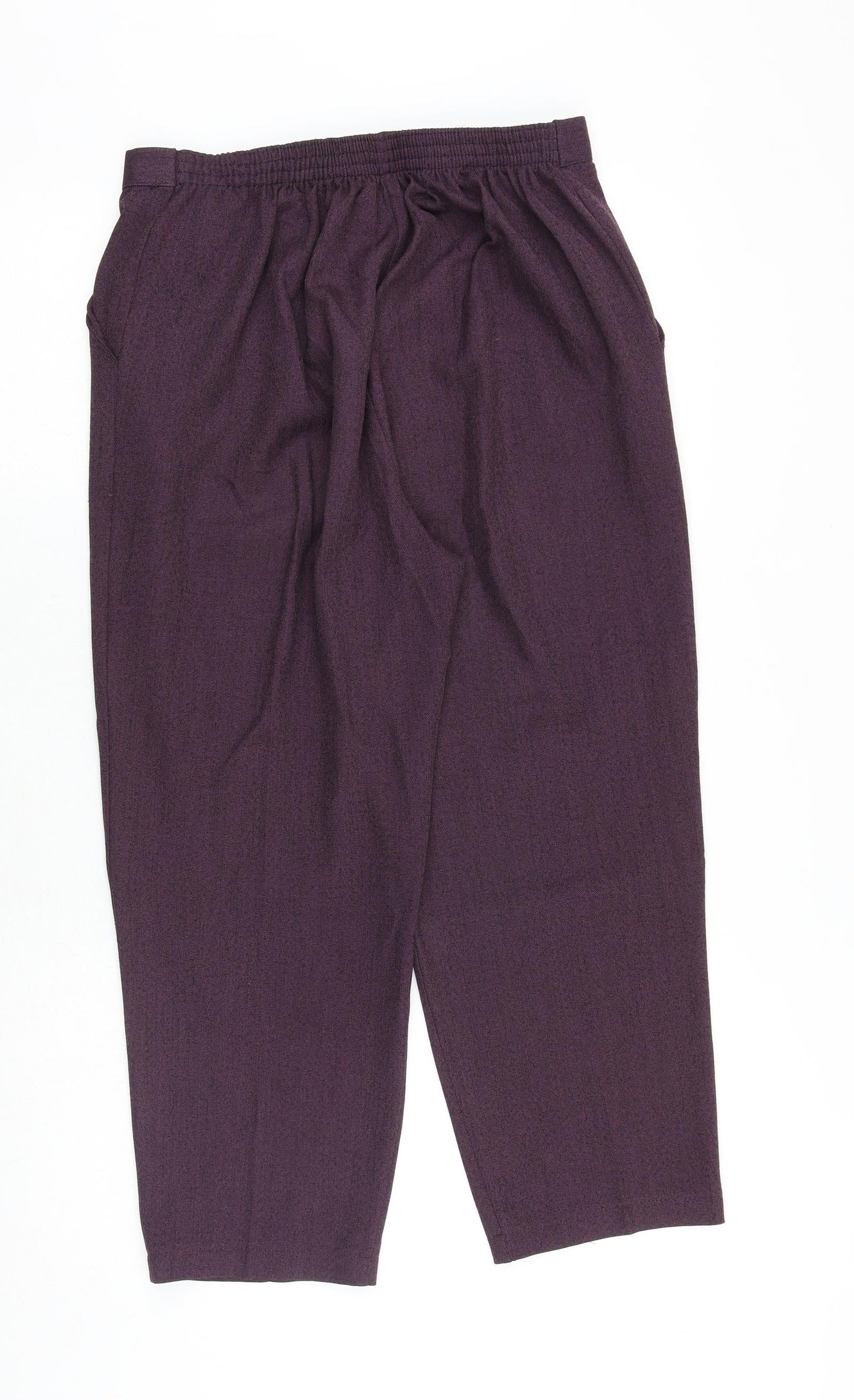 Womens UK Size 14 Emma Collection Regular Fit  Purple Trousers