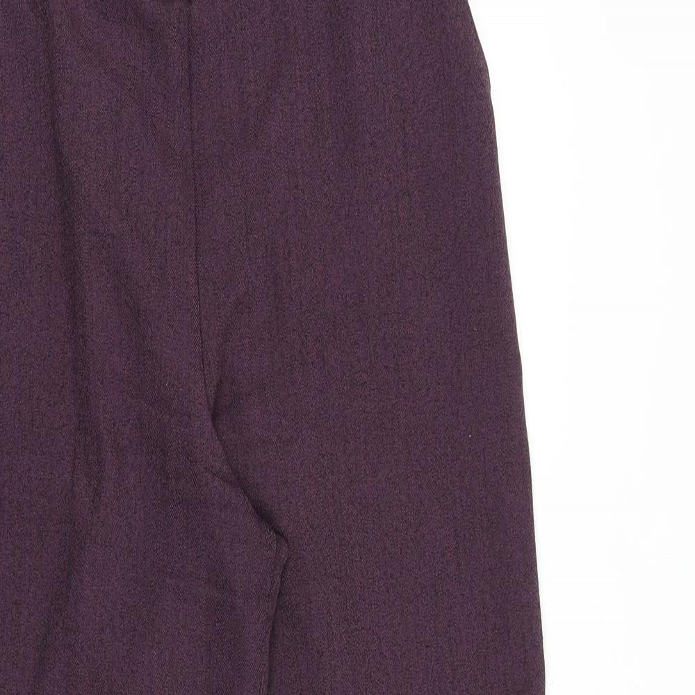 Womens UK Size 14 Emma Collection Regular Fit  Purple Trousers
