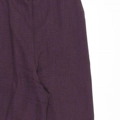 Womens UK Size 14 Emma Collection Regular Fit  Purple Trousers