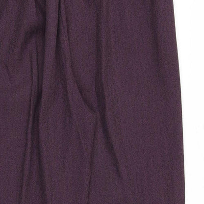 Womens UK Size 14 Emma Collection Regular Fit  Purple Trousers