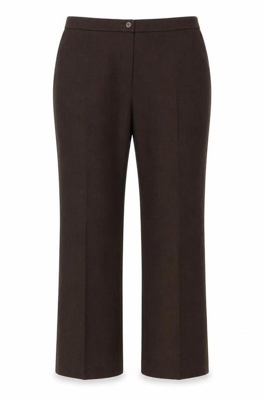 Womens UK Size 20 Impressions Regular Fit  Brown Trousers
