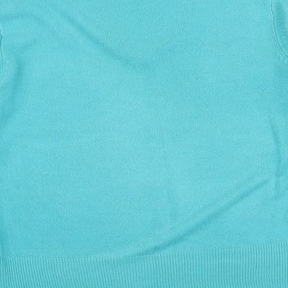Womens UK Size M SARAH HAMILTON Blue Pullover Jumper