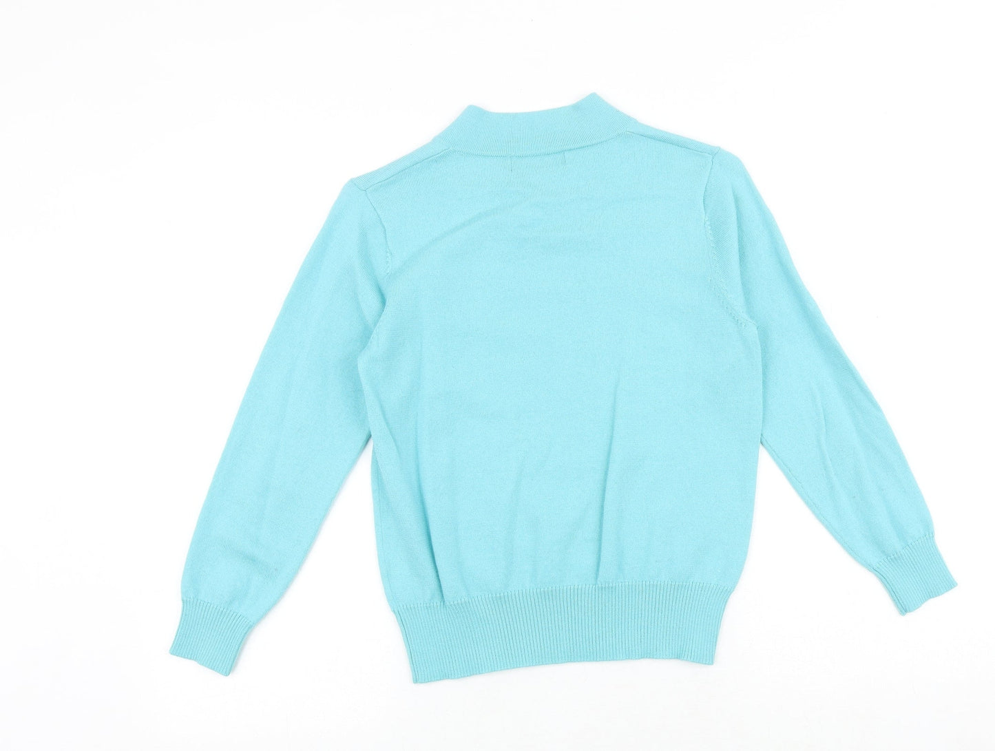 Castle of Ireland Womens Blue Round Neck Acrylic Pullover Jumper Size 12