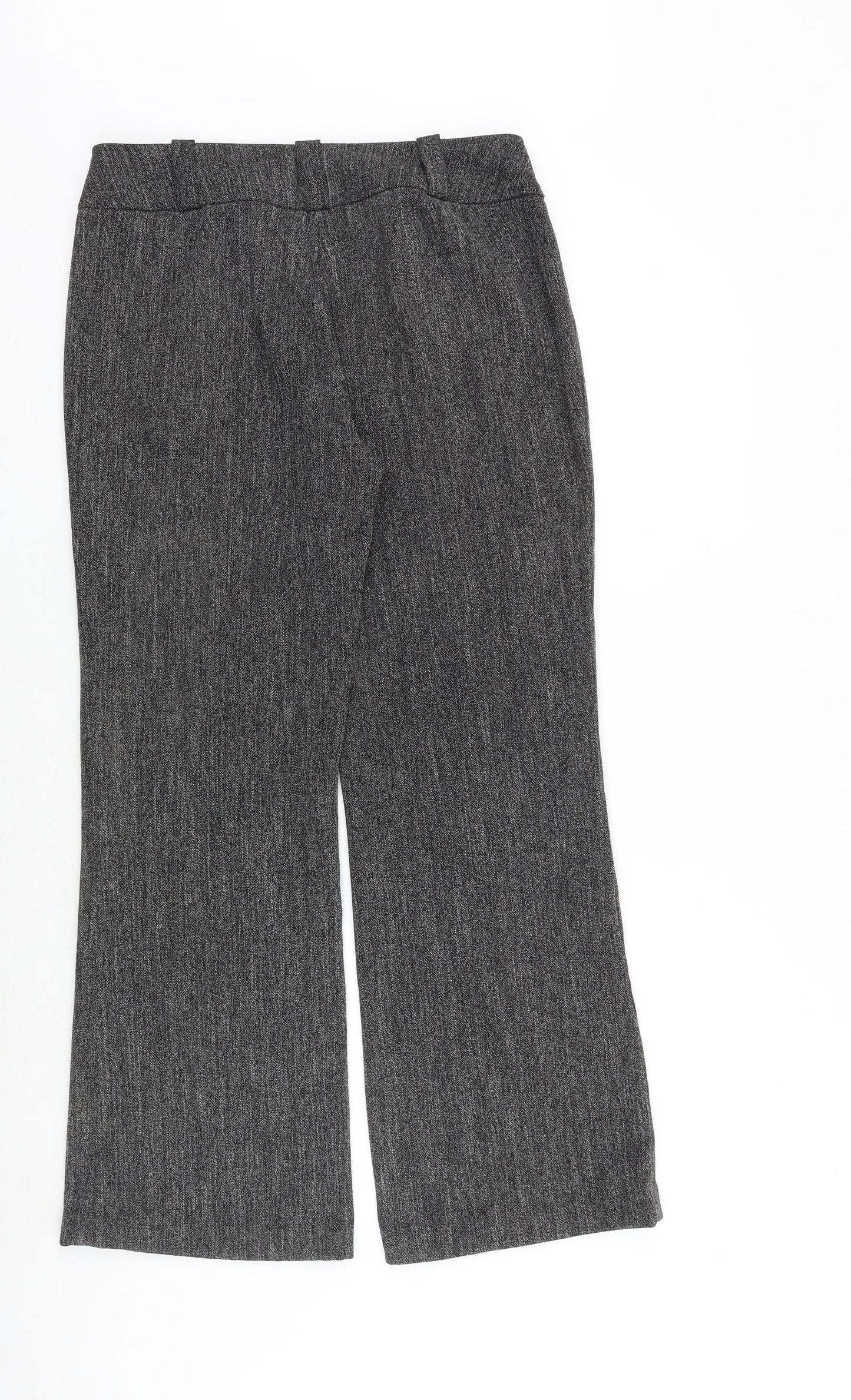 Womens UK Size 12 Dorothy Perkins Regular Fit Dress Pants Grey Trousers