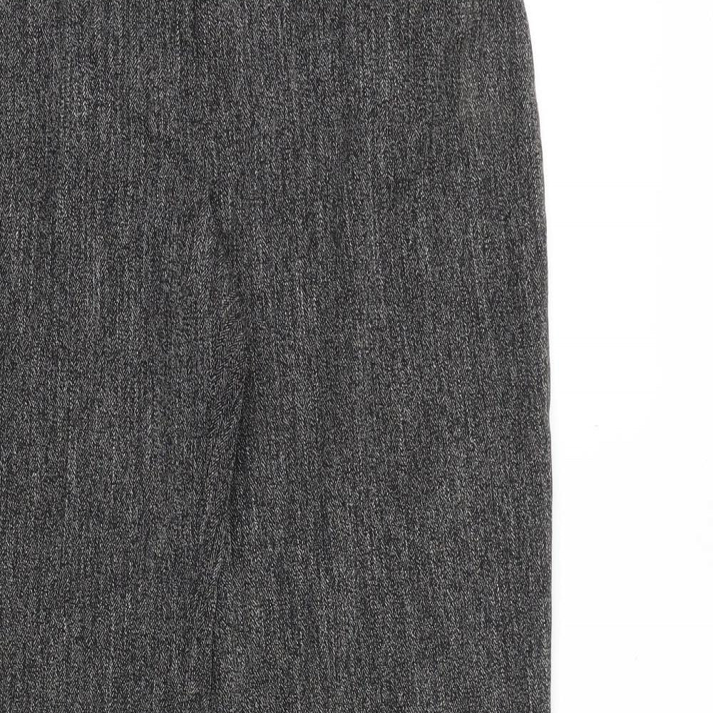 Womens UK Size 12 Dorothy Perkins Regular Fit Dress Pants Grey Trousers