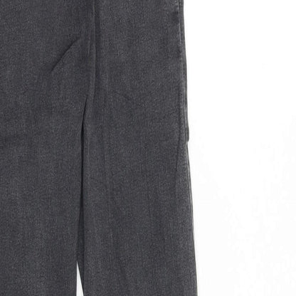 Topshop Womens Black Cotton Skinny Jeans Size 26 in Regular Zip