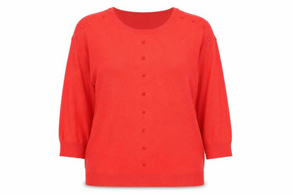 Womens UK Size 12 Bonmarché Red Pullover Jumper