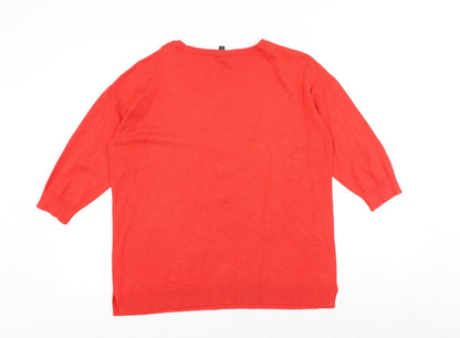 Womens UK Size 12 Bonmarché Red Pullover Jumper