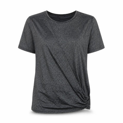 Womens UK Size 10 Warehouse Grey Basic T-Shirt