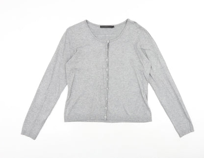 Womens UK Size L Minus Grey Cardigan Jumper