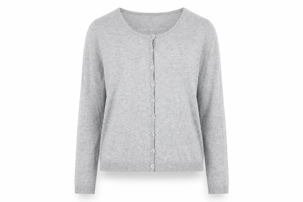 Womens UK Size L Minus Grey Cardigan Jumper