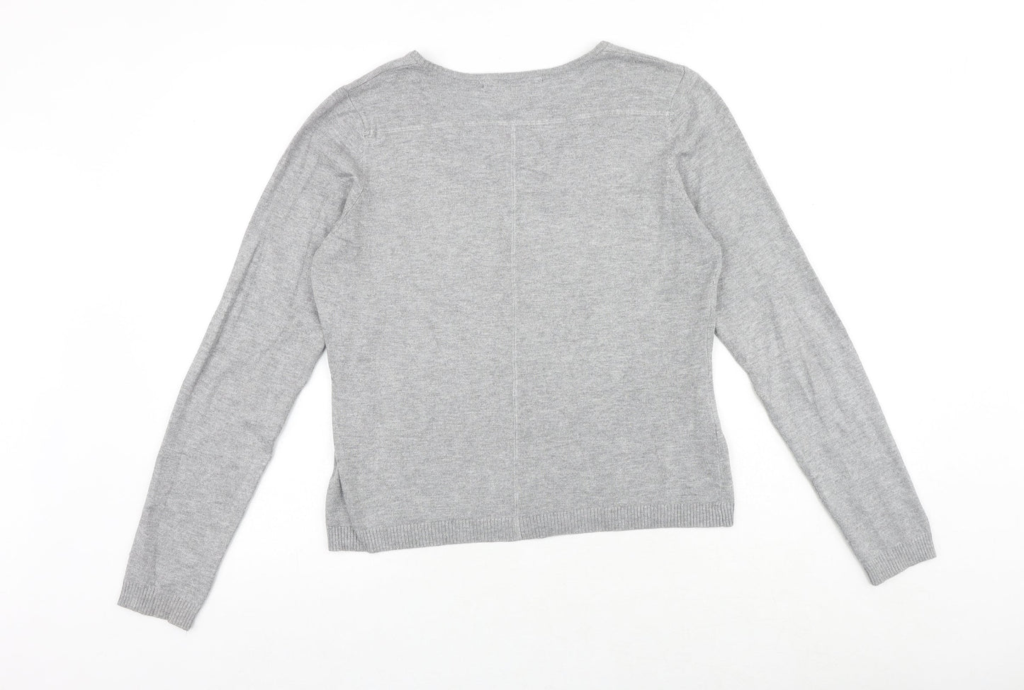 Womens UK Size L Minus Grey Cardigan Jumper