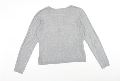Womens UK Size L Minus Grey Cardigan Jumper