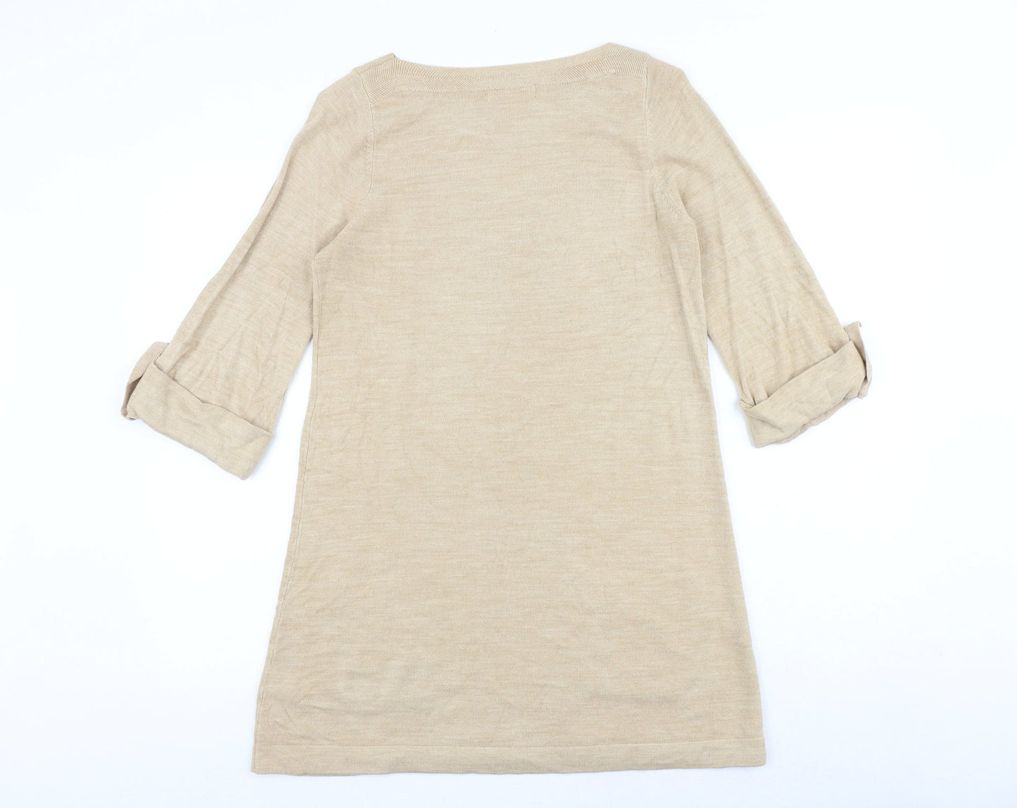 Womens UK Size 12 Marks and Spencer Beige Pullover Jumper