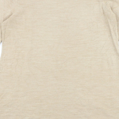 Womens UK Size 12 Marks and Spencer Beige Pullover Jumper