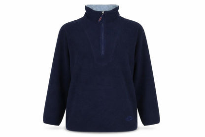 Authentic Womens Blue Polyester Pullover Sweatshirt Size 14 Zip
