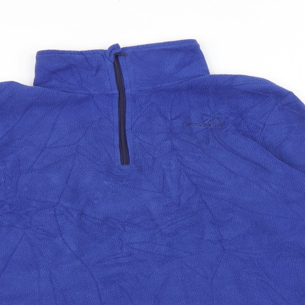 Freedom Trail Womens Purple Polyester Pullover Sweatshirt Size 4 Zip