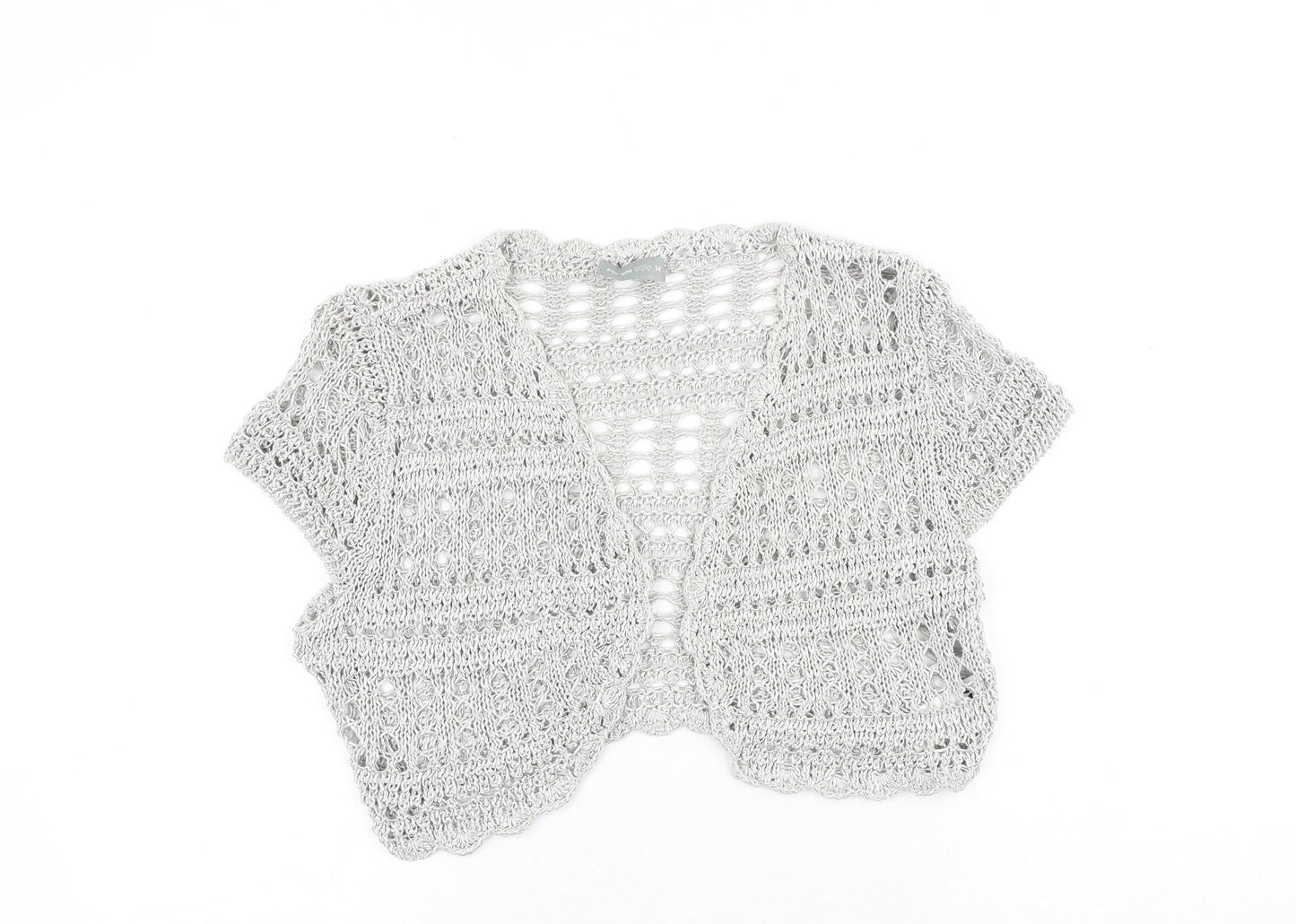 Womens UK Size 14 Marks and Spencer Silver Cardigan Jumper