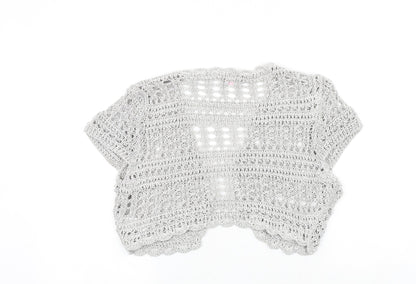 Womens UK Size 14 Marks and Spencer Silver Cardigan Jumper