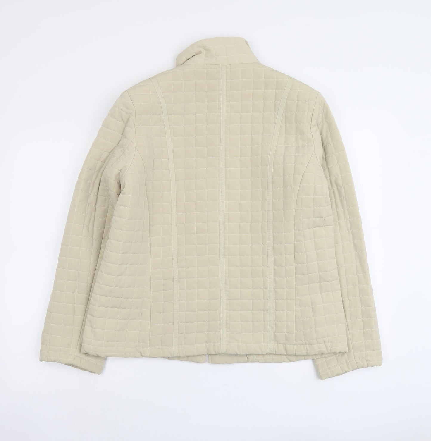 Womens UK Size M Astraka Beige Quilted Coat