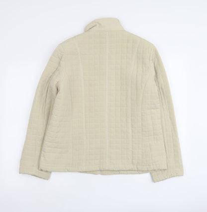 Womens UK Size M Astraka Beige Quilted Coat