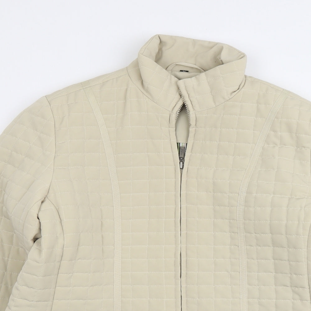 Womens UK Size M Astraka Beige Quilted Coat