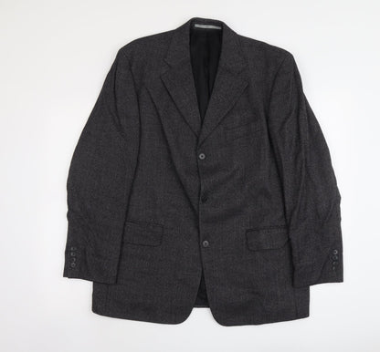 Bozzalla&Lesna Mens Grey Wool Jacket Suit Jacket Size L Regular