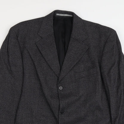 Bozzalla&Lesna Mens Grey Wool Jacket Suit Jacket Size L Regular