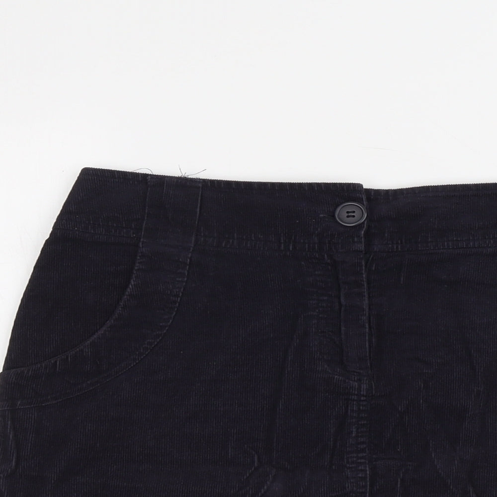 H&M Womens Purple Cotton A-Line Skirt Size M Button