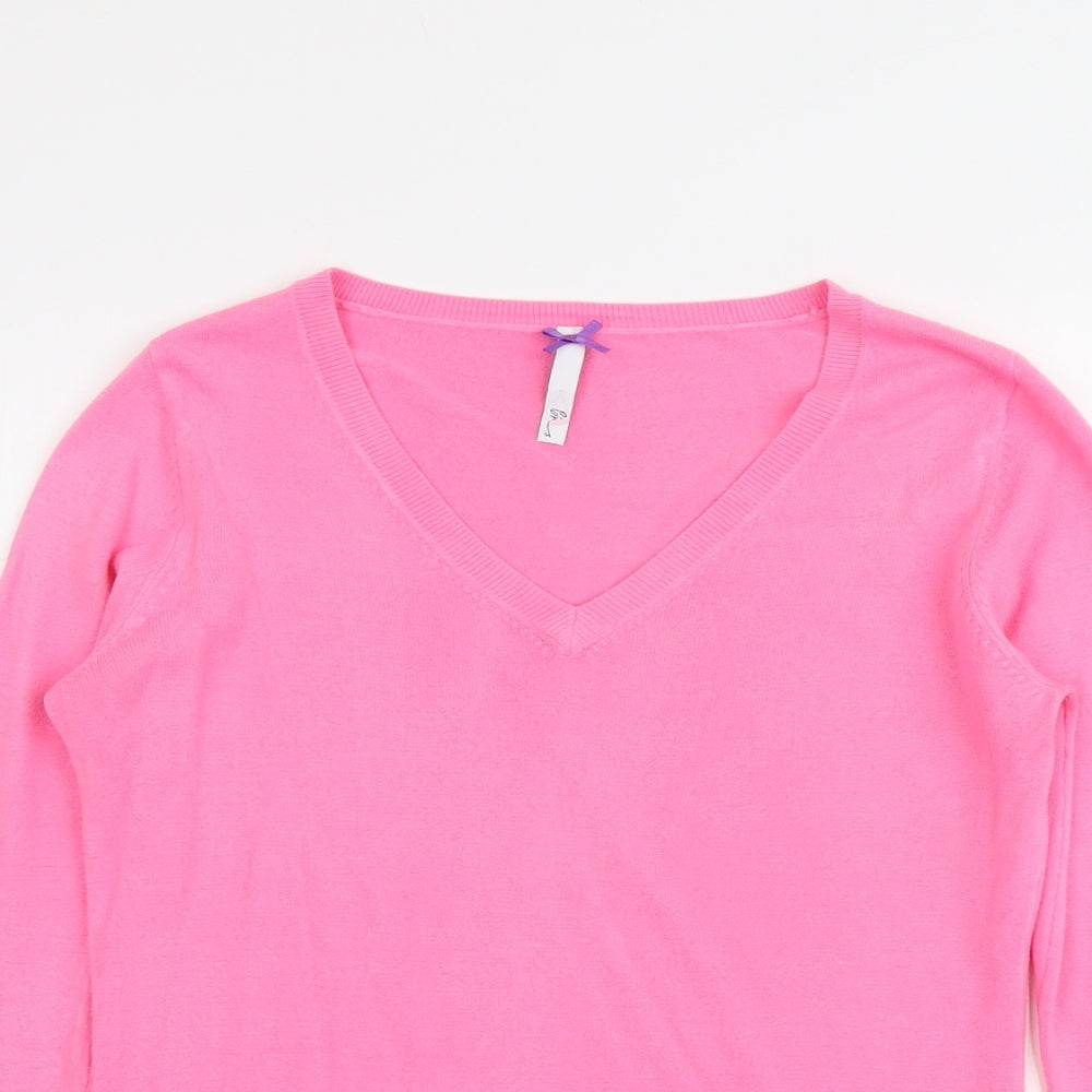 Womens UK Size 10 BHS Pink Pullover Jumper