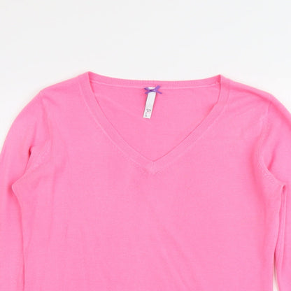 Womens UK Size 10 BHS Pink Pullover Jumper