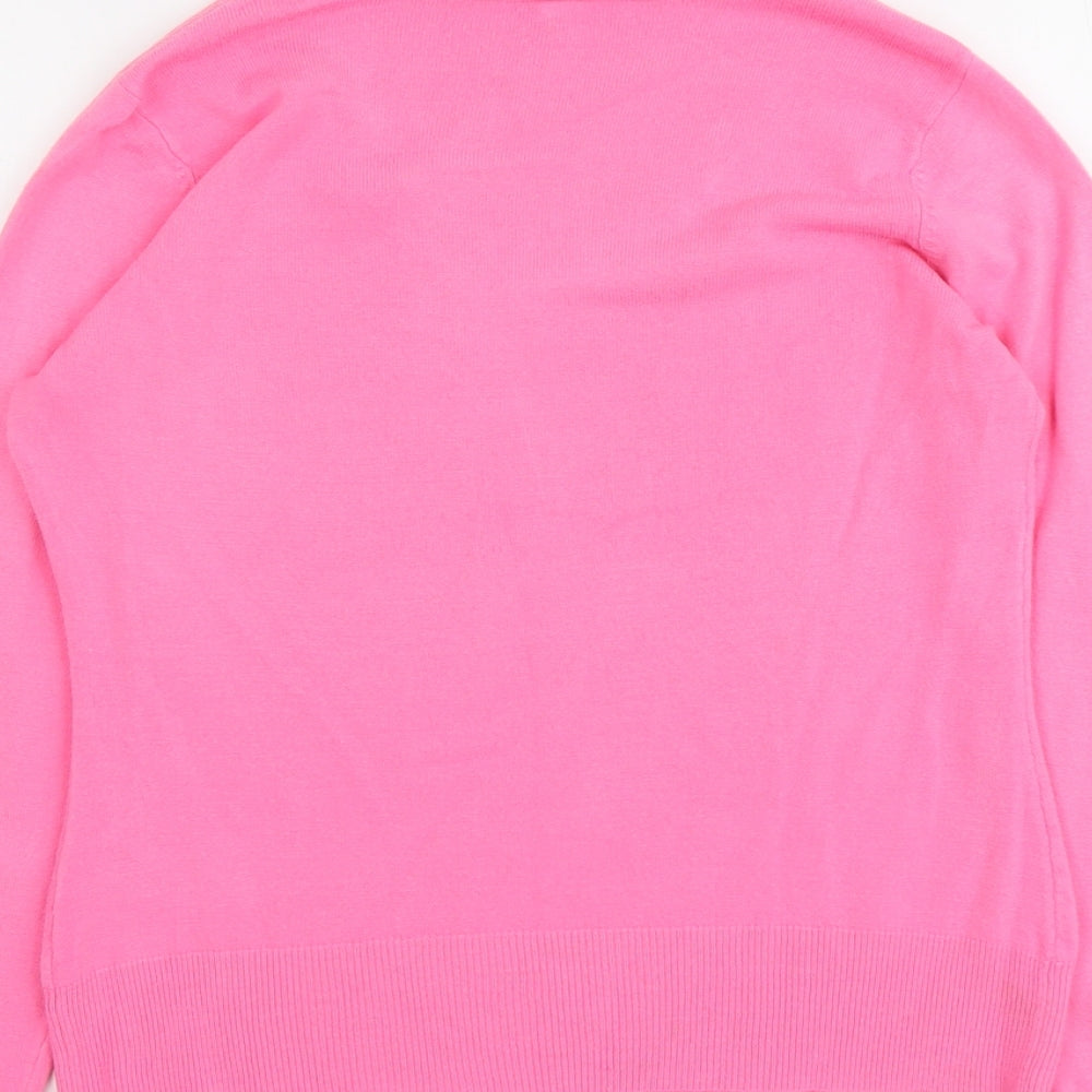 Womens UK Size 10 BHS Pink Pullover Jumper