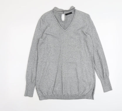 Womens UK Size S Zuppe Grey Pullover Jumper
