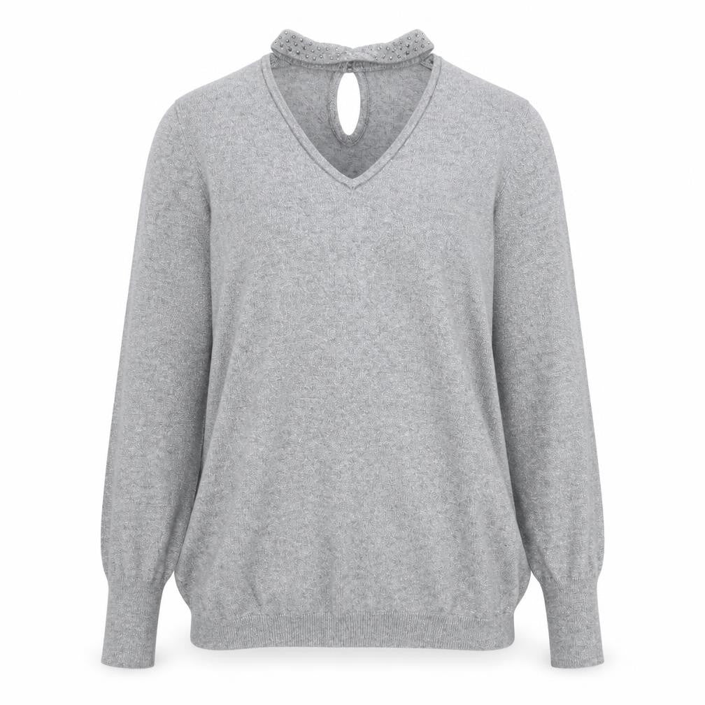 Womens UK Size S Zuppe Grey Pullover Jumper