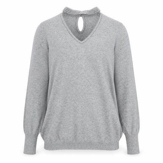 Womens UK Size S Zuppe Grey Pullover Jumper