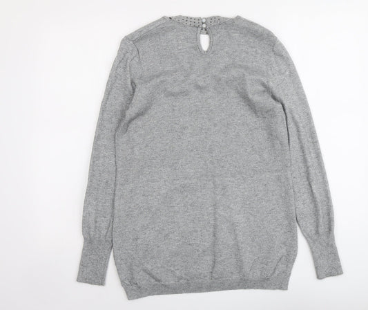 Womens UK Size S Zuppe Grey Pullover Jumper
