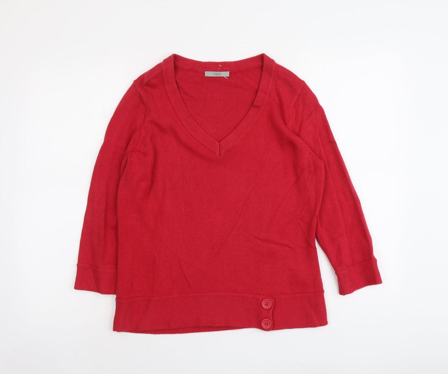 Womens UK Size 14 Marks and Spencer Pink Pullover Jumper