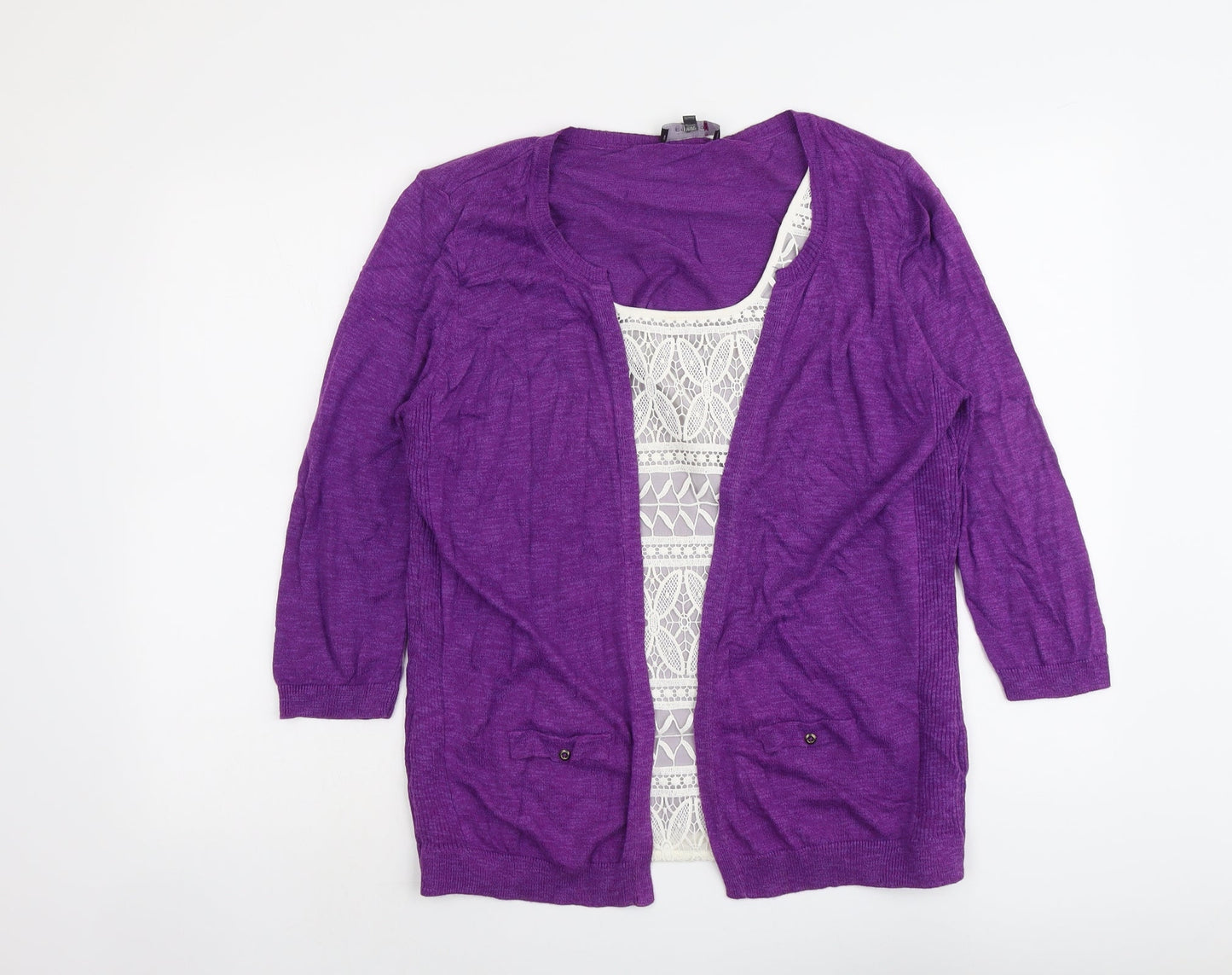 Womens UK Size 16 Per Una Purple Pullover Jumper