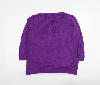 Womens UK Size 16 Per Una Purple Pullover Jumper