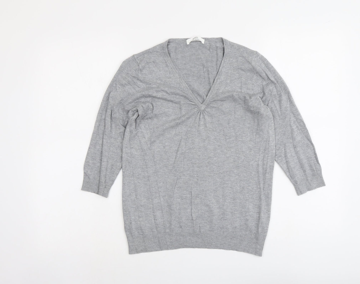 Womens UK Size 12 Marks and Spencer Grey Pullover Jumper