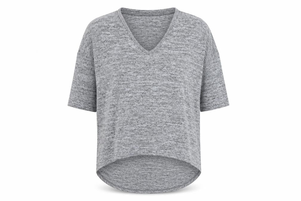 Womens UK Size S New Look Grey Basic T-Shirt