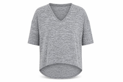 Womens UK Size S New Look Grey Basic T-Shirt