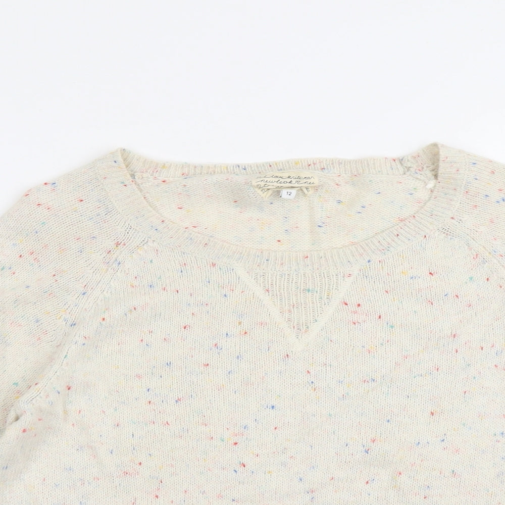 Womens UK Size 12 New Look Beige Pullover Jumper