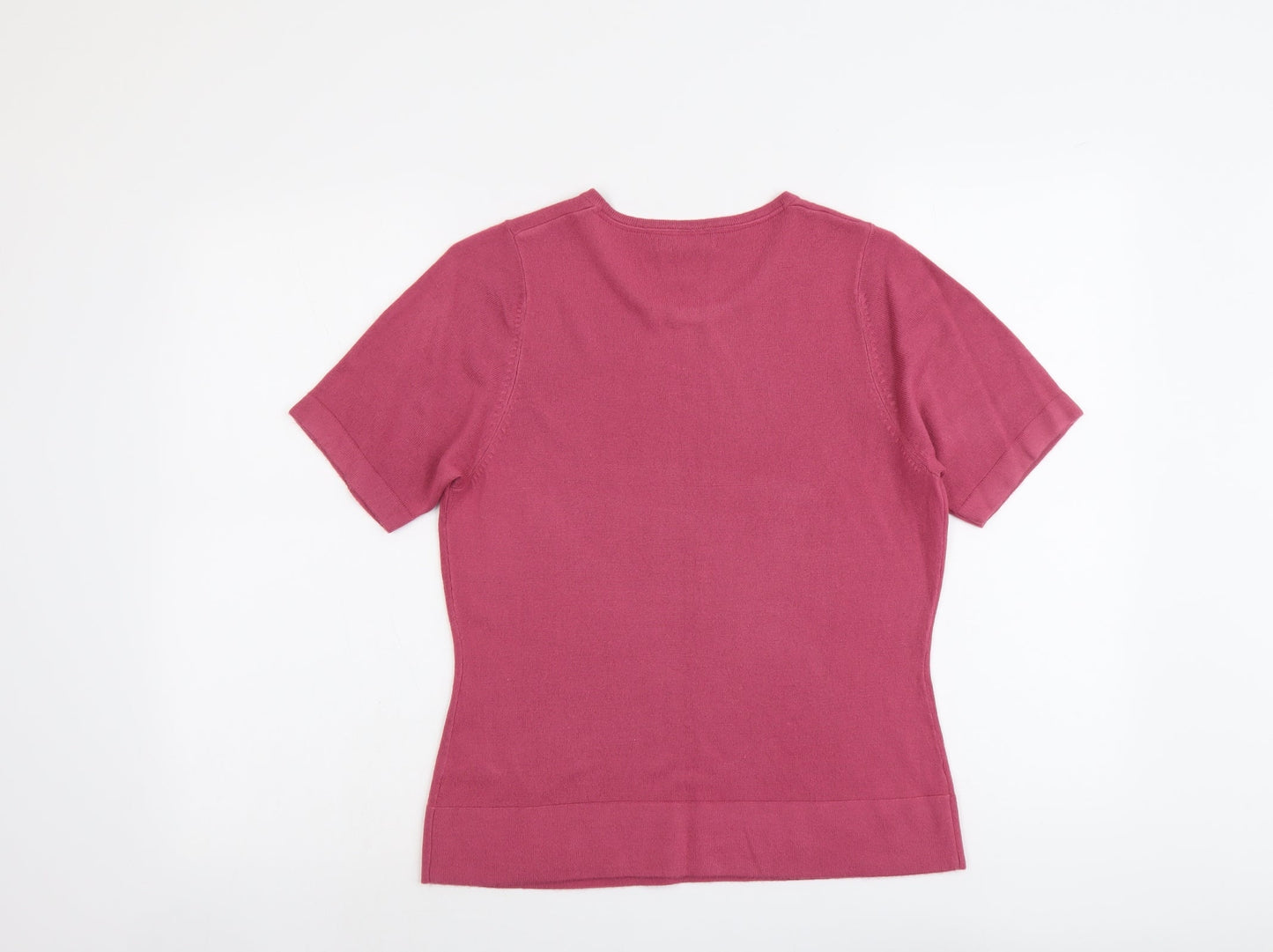 Womens UK Size 12 Marks and Spencer Pink Pullover Jumper