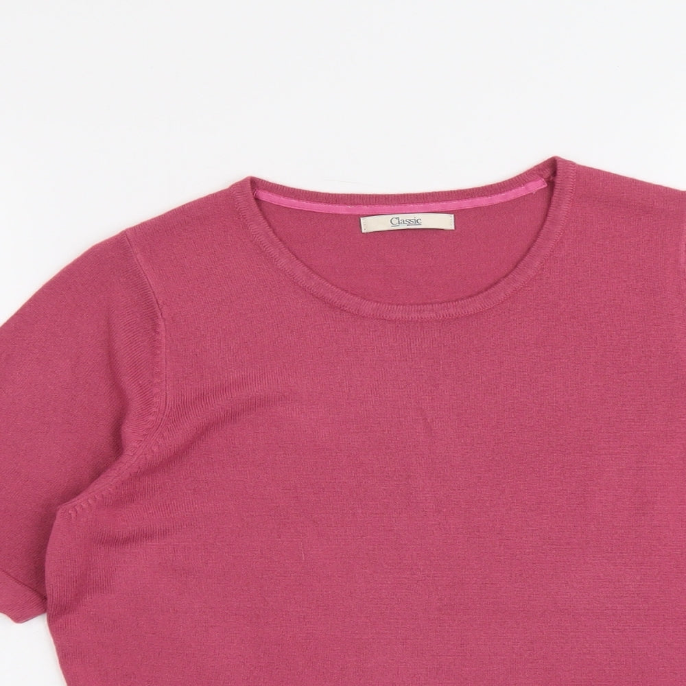 Womens UK Size 12 Marks and Spencer Pink Pullover Jumper