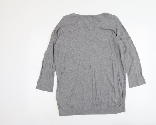 Womens UK Size M Wallis Grey Pullover Jumper