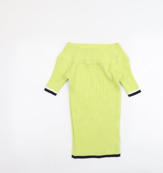 Womens UK Size 14 NEXT Green Pullover Jumper