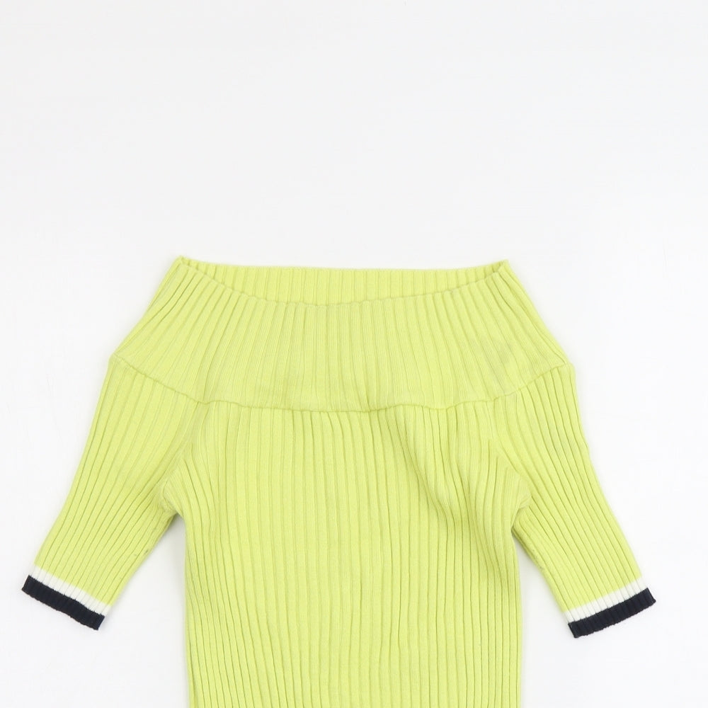 Womens UK Size 14 NEXT Green Pullover Jumper
